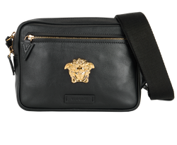 Medusa Belt Bag, Leather, Black, MII, B/DB, 3*